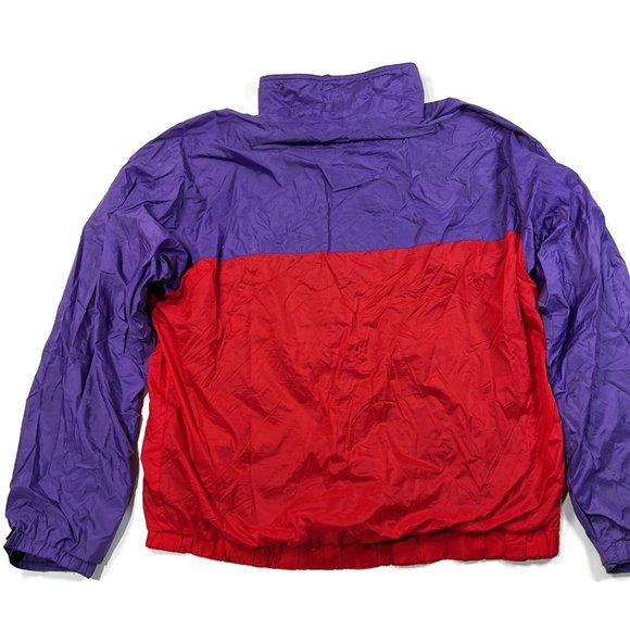 Patagonia Windbreaker Jacket Womens Medium Purple Red Capilene Vintage Full Zip - Picture 6 of 9